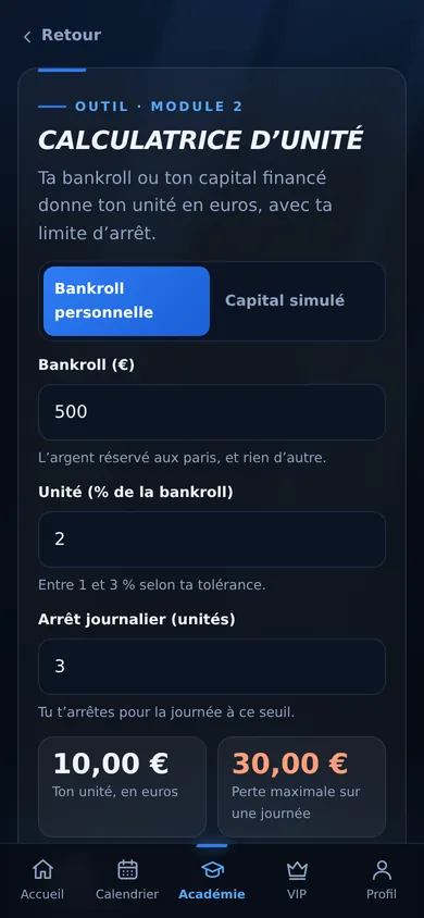 Calculatrice d’unité